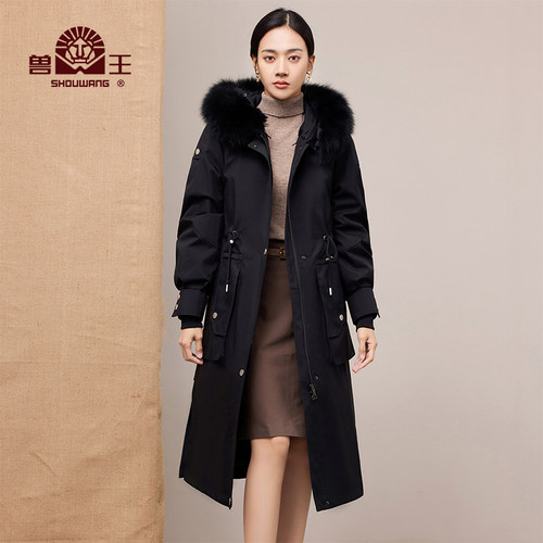 2023兔毛皮内胆派克服