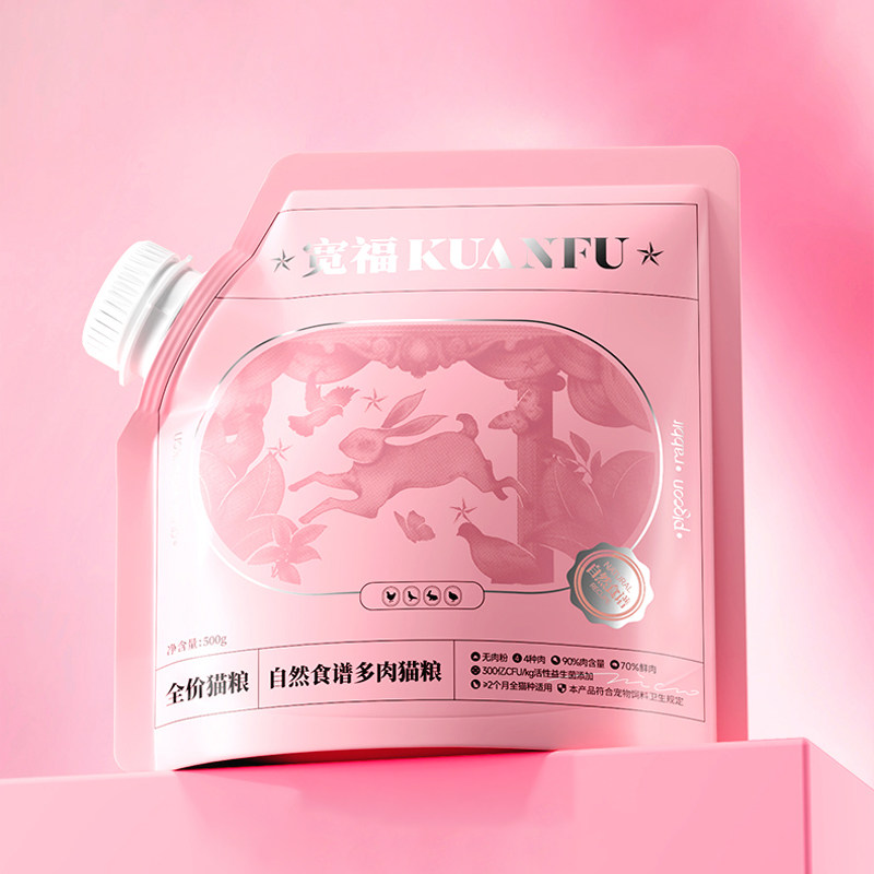 宽福全阶段多肉冷鲜猫粮500g图片