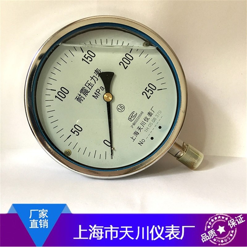 YN150超高压耐震压力表 0-160MPA 0-250MPA 水/油/气超高压压力表图片