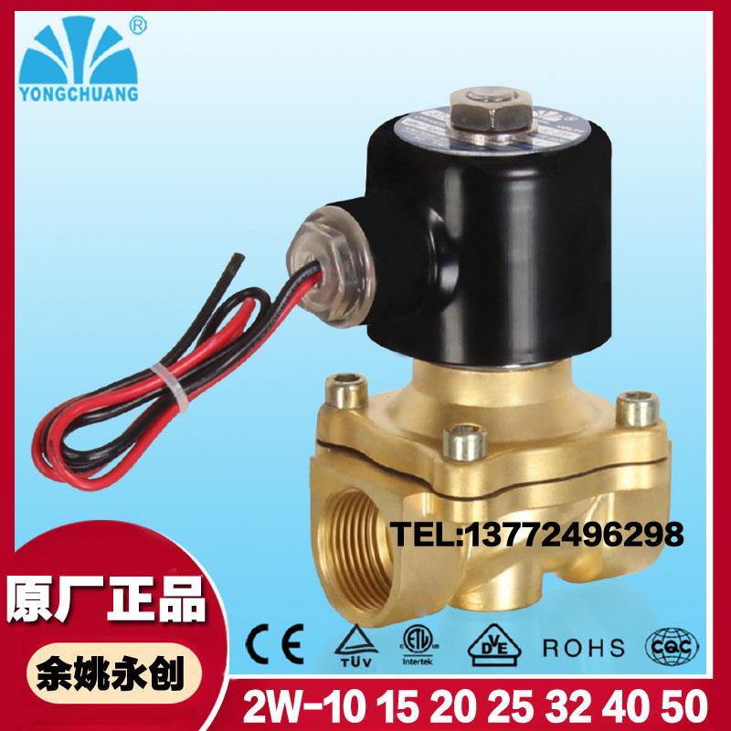 全铜电磁阀 2W250-25电磁排水进水阀 AC220V DV24V G1寸电磁阀