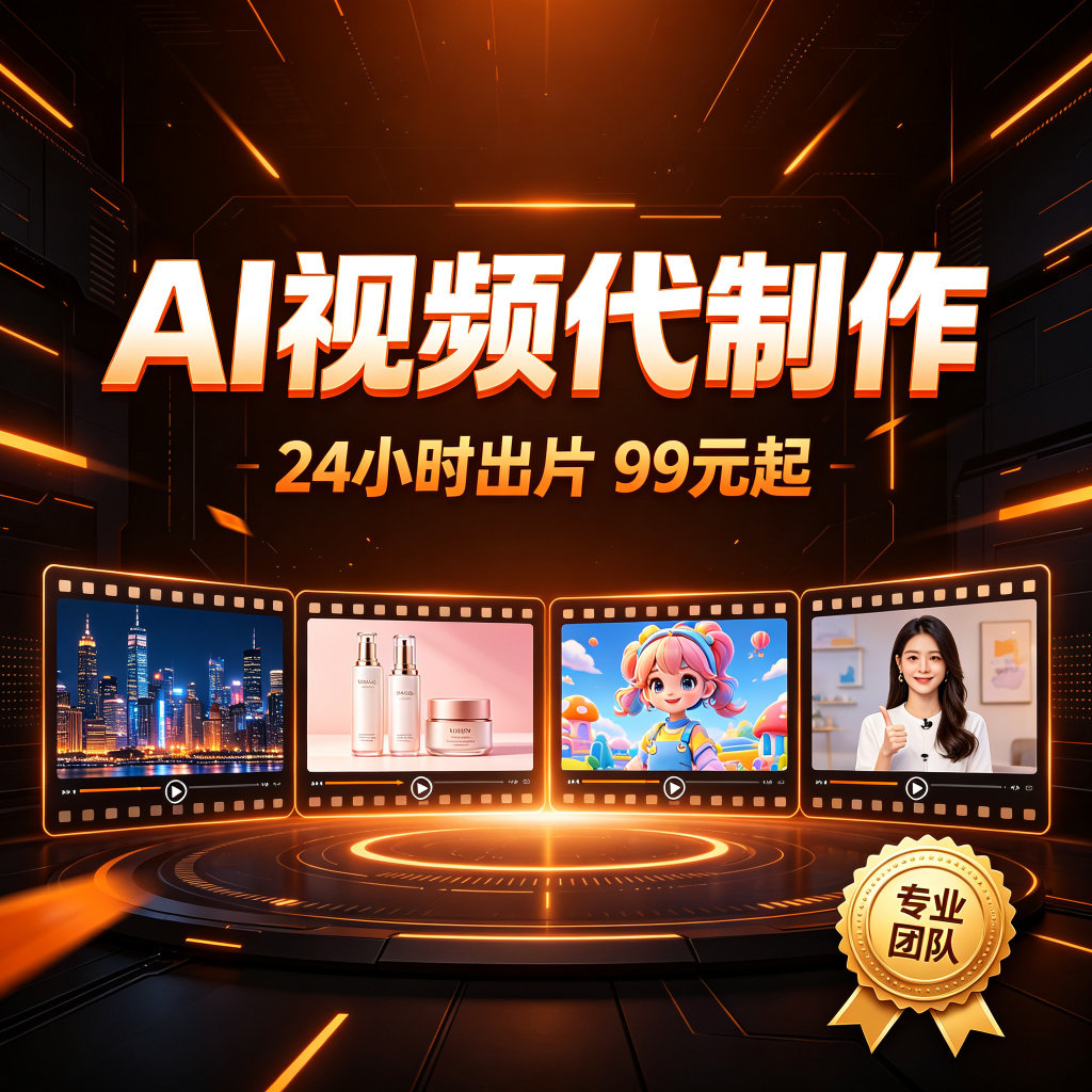 AI视频制作 口播带货短视频 企业宣传片 24小时出片图片