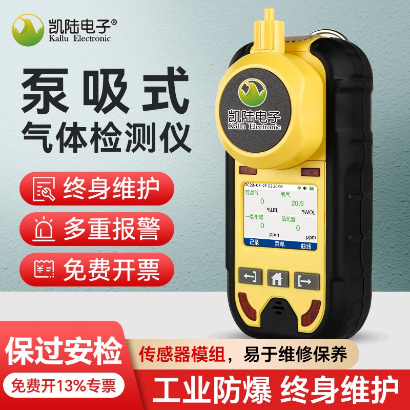 CCS船级社认证可携式测氧测爆仪船用泵吸式四合一气体检测仪
