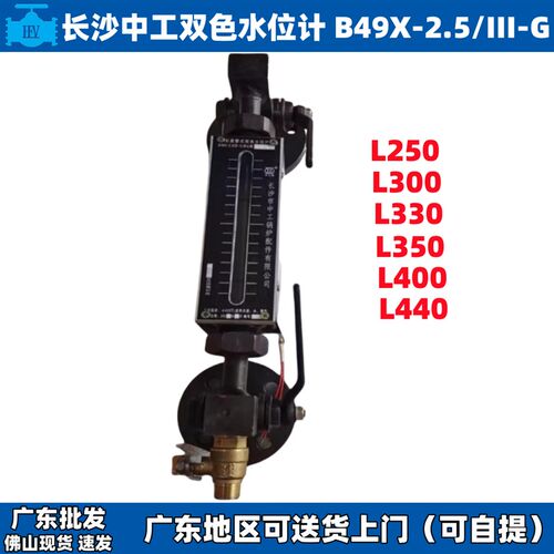 原装正品长沙市中工牌B49X-2.5/III-G 锅炉石英双色水位计/液位计