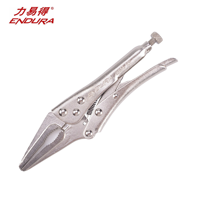 力易得长尖嘴大力钳6.5寸E5623快速固定夹持钳子焊接钳工具
