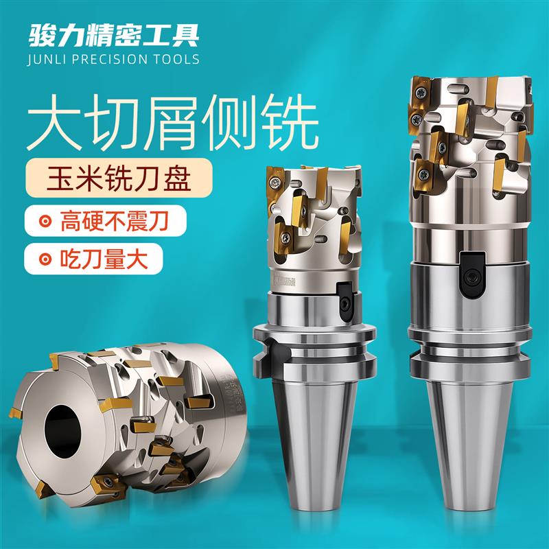 BAP400R玉米螺旋铣刀盘CNC加工中心套式侧铣开粗刀杆1604