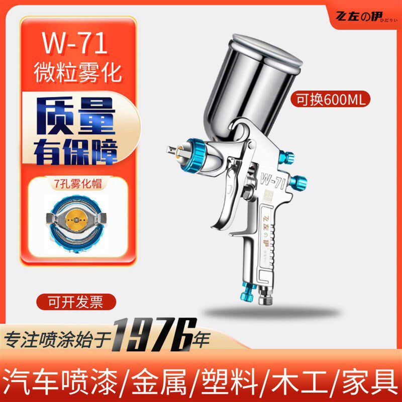 原装正品W-71喷枪W-101/77喷漆枪汽车家具木器面漆上下壶油漆喷抢