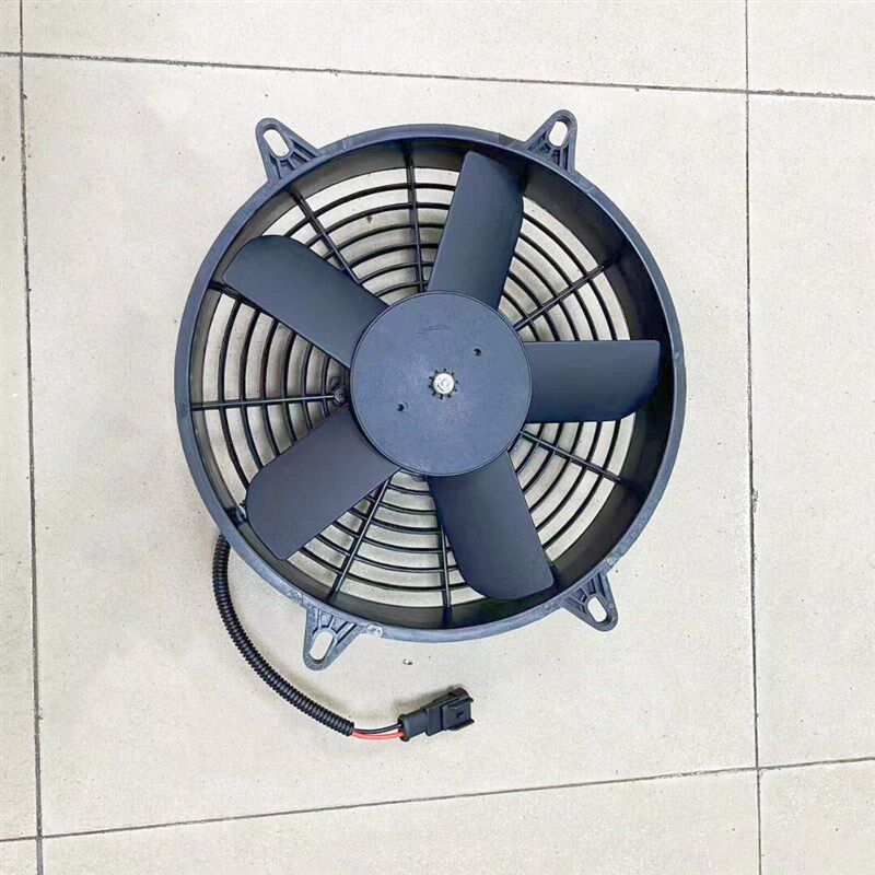 客车空调风扇空调冷凝风机吸风254X 24V五叶空调电子扇散热风扇
