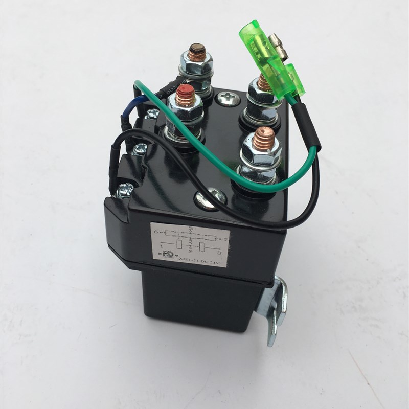 杭州鼎欣电动绞盘机控制器zjsf-21DC12v 24v直流继电器250A纯铜