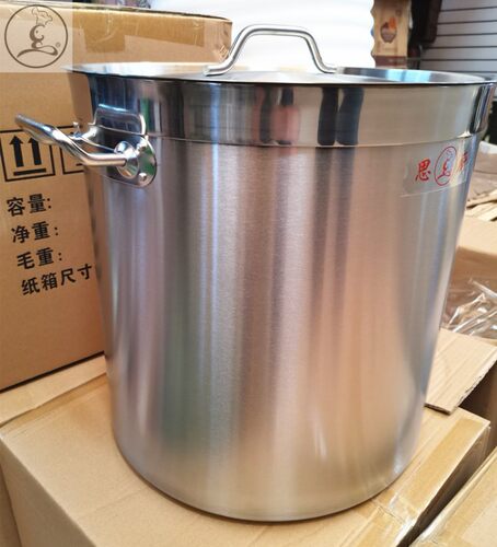 特厚不锈钢35cm复合底汤桶汤锅35/22cm商用家用电磁炉专用锅04款