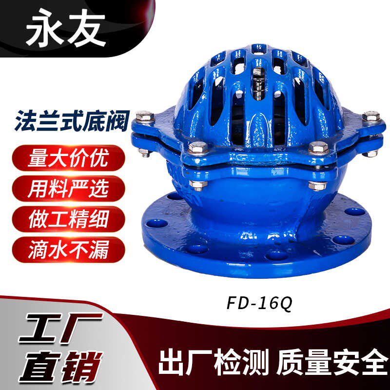 H42X-10Q/16Q球墨铸铁法兰底阀花篮头水泵底阀抽水龙头底阀止逆阀