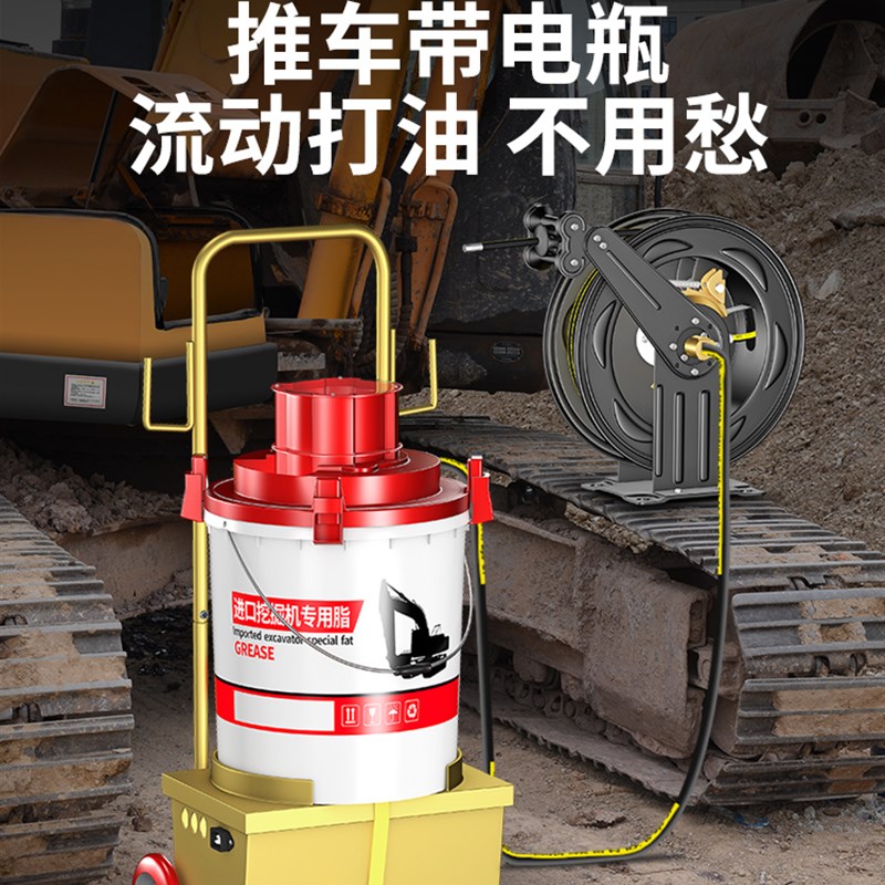 电动黄油枪怪手专用高压注油器电动黄油机24v全自动打奶油神器