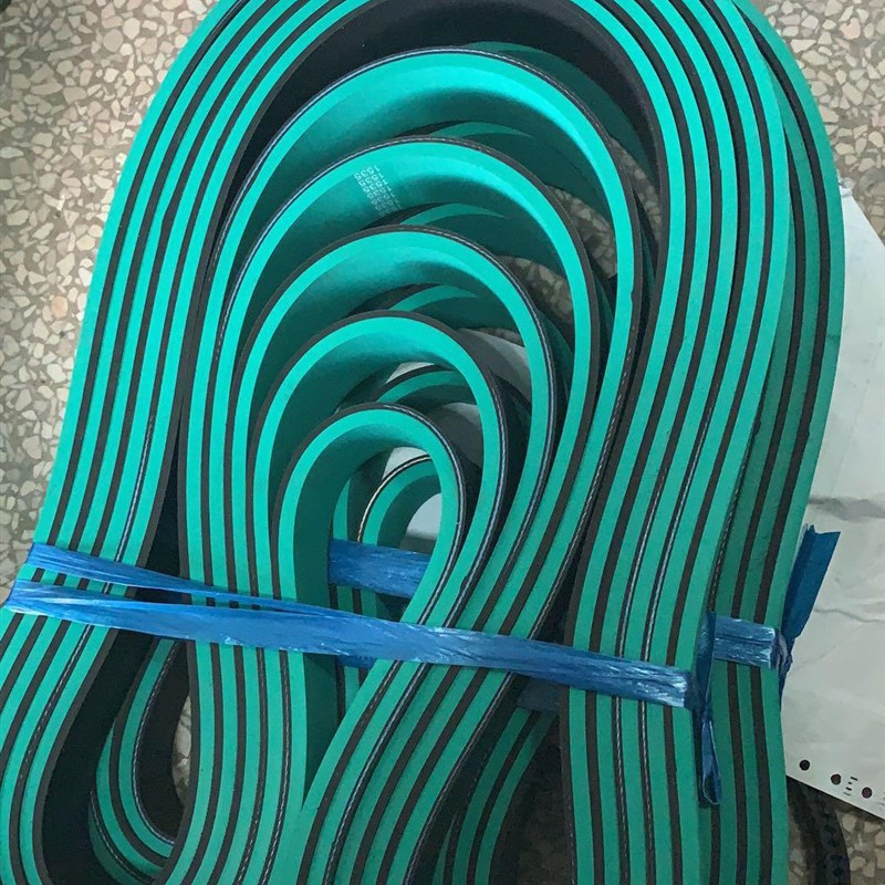 橡胶牵引机皮带多槽挤出机牵引带PL多契带加厚耐磨红胶多沟平皮带
