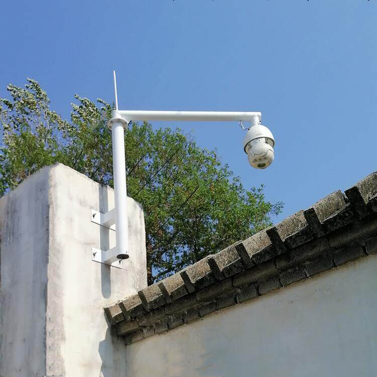 监控室外重型球机支架吊装白色加长屋顶围墙安装02年新款厂家直销