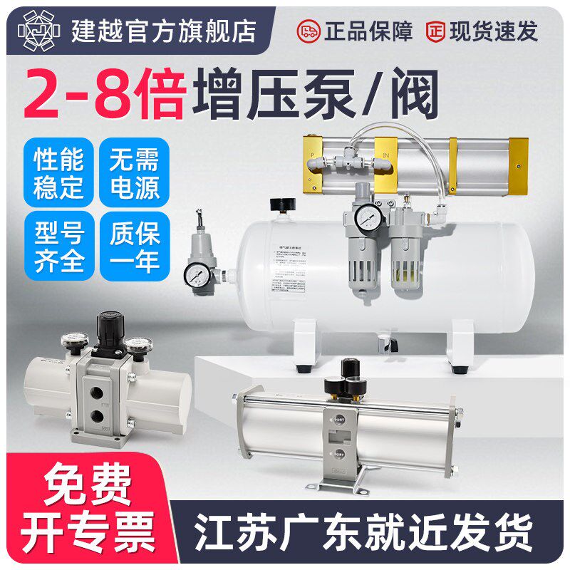 VBA气动增压阀20a40a多倍空气增压泵增压器加压缸SMC气动调压阀