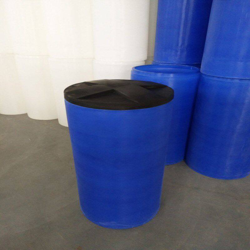 60L水处理设备100L溶盐箱过滤器软化水机设备盐箱PE圆型加盐箱