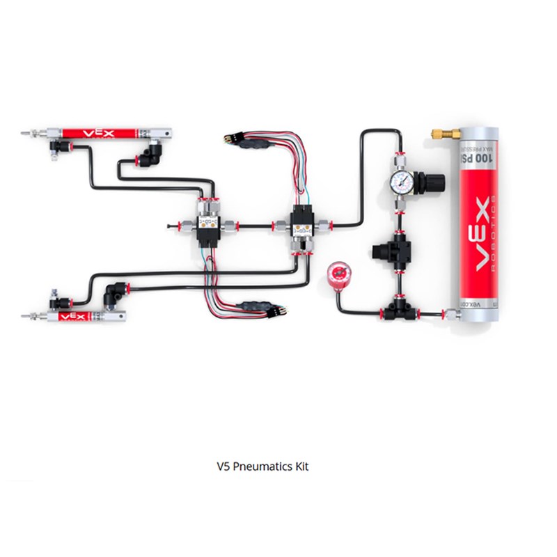 VEX 新双向气动套装气压表V5276-8750V5IQPneumatics Kit气管气泵