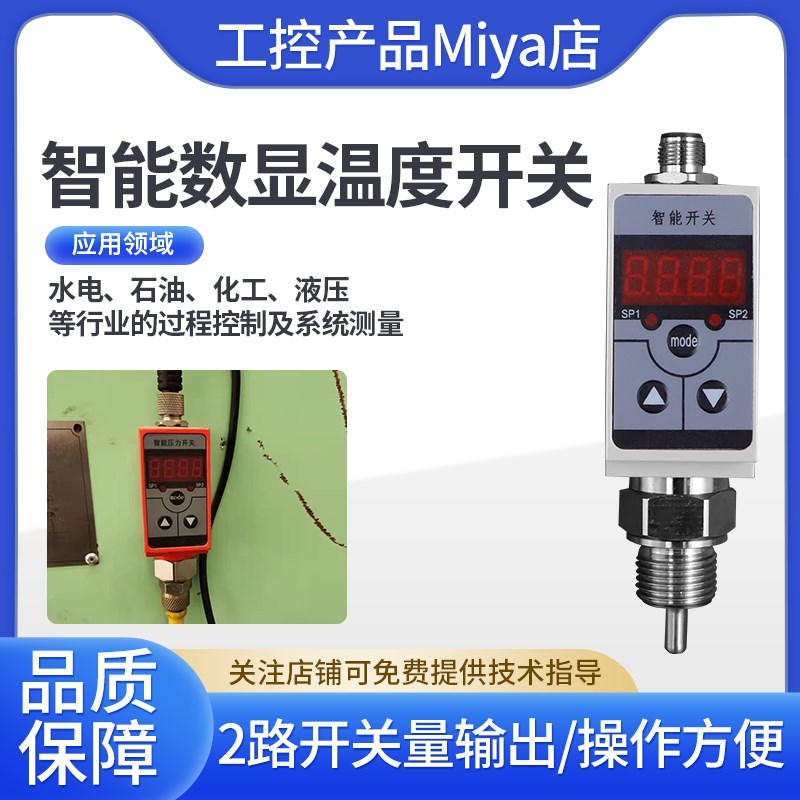 WZ-301智能数显温度开关温度变送器温控开关压力开关量输出液压气