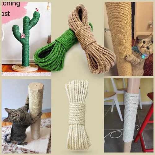 猫爬架无味剑麻绳猫抓绳猫抓板猫磨爪自制猫通柱猫爬架天然剑麻绳