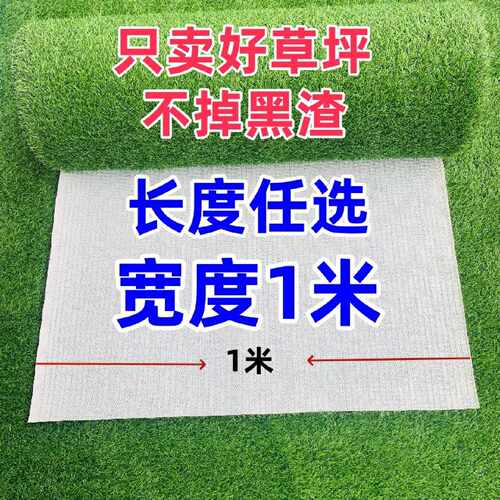 1米宽 仿真草坪地毯人工假草塑料超市阳台水果店铺垫装饰人造草皮