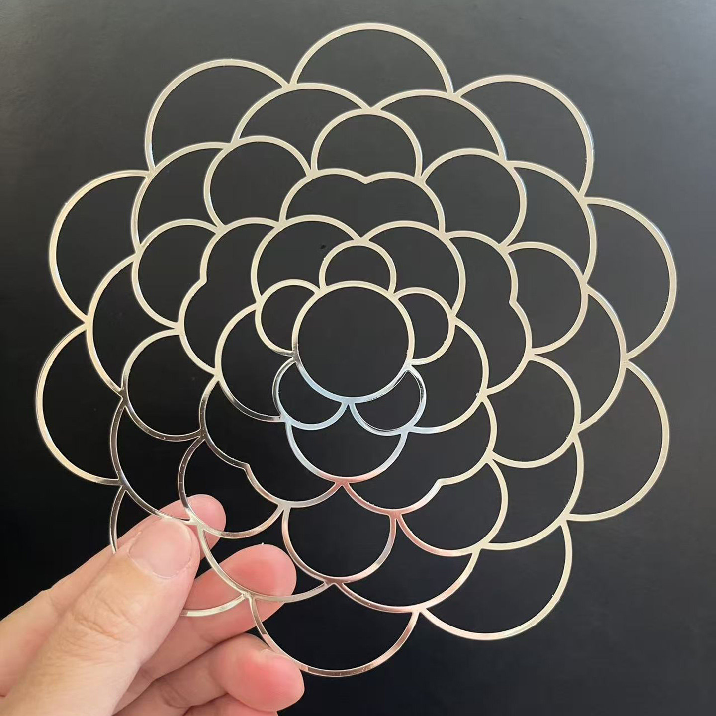 可折叠不锈钢花瓶插花固定器