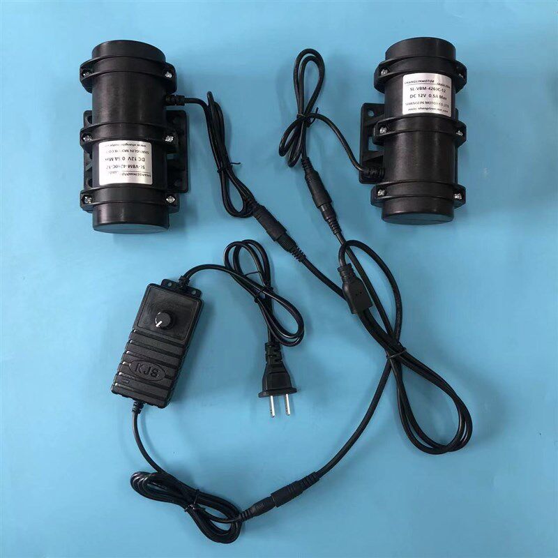热销12V 24V 震动电机 振动筛 花椒筛选机 抖料盘 可调速振动器
