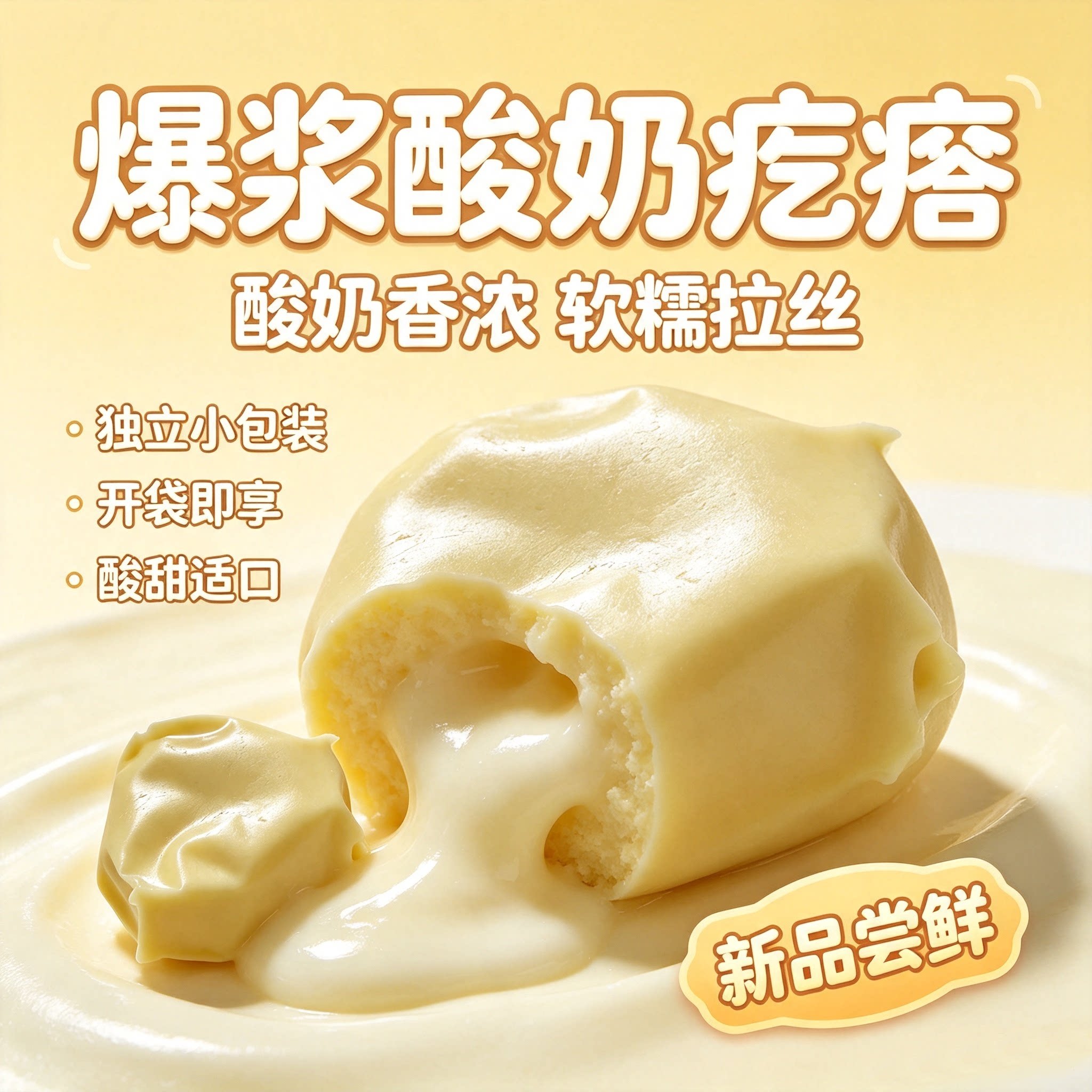 西域守艺 新疆爆浆酸奶疙瘩牛奶奶酪奶包子奶豆腐500克新疆特产