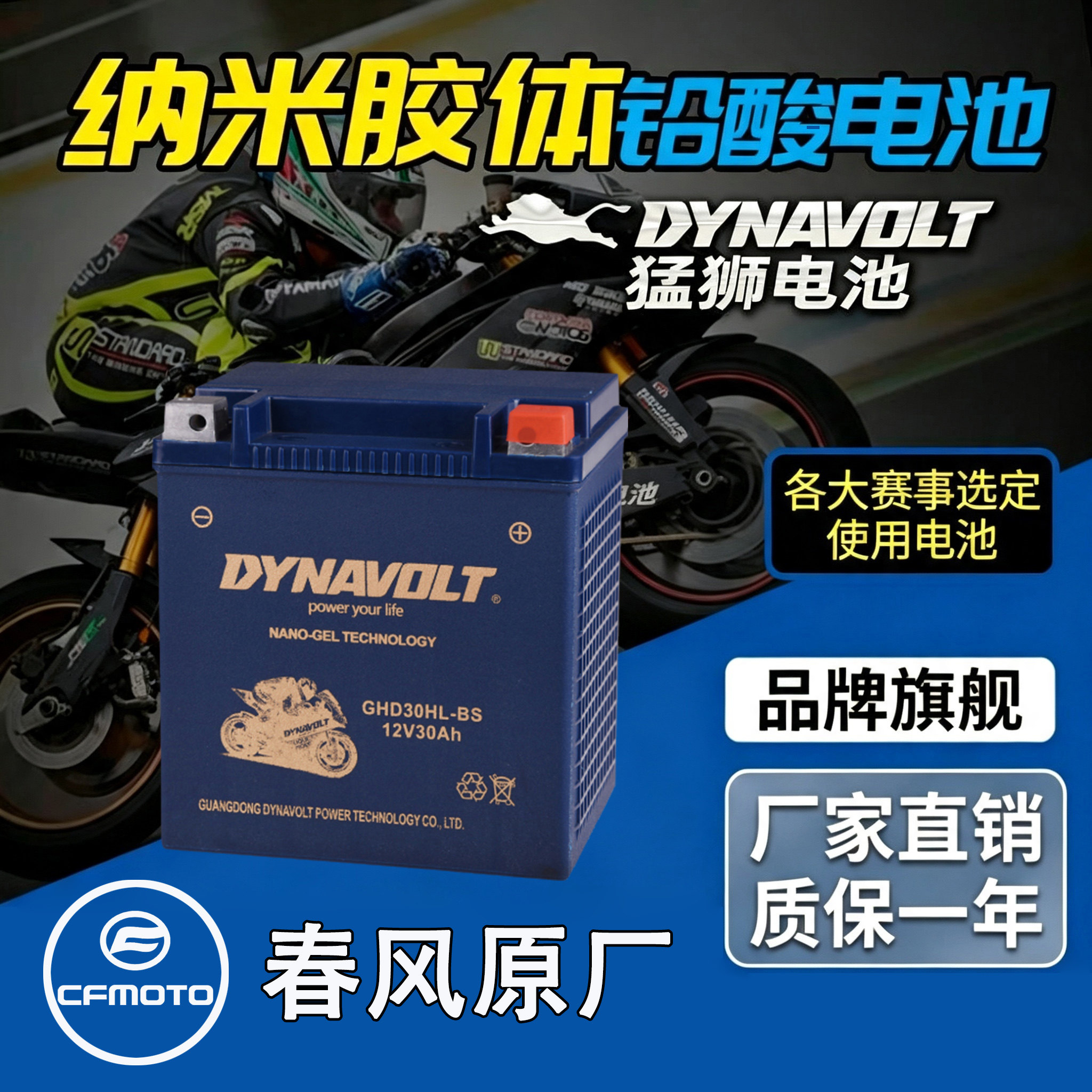 猛狮摩托车春风CF800500电瓶