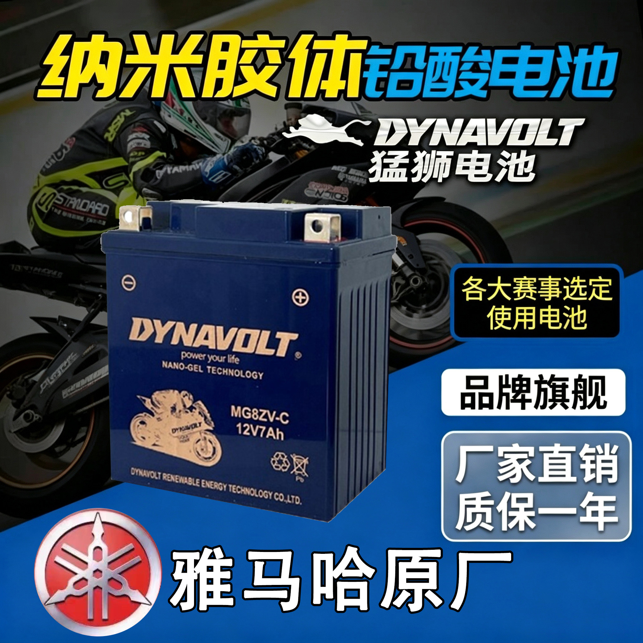 雅马哈XMAX300400250125电瓶