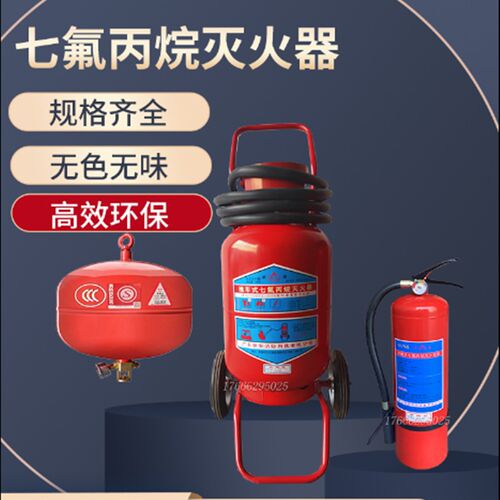 手提式悬挂七氟丙烷气体灭火器4kg推车温控6自动药剂8系统装置球3