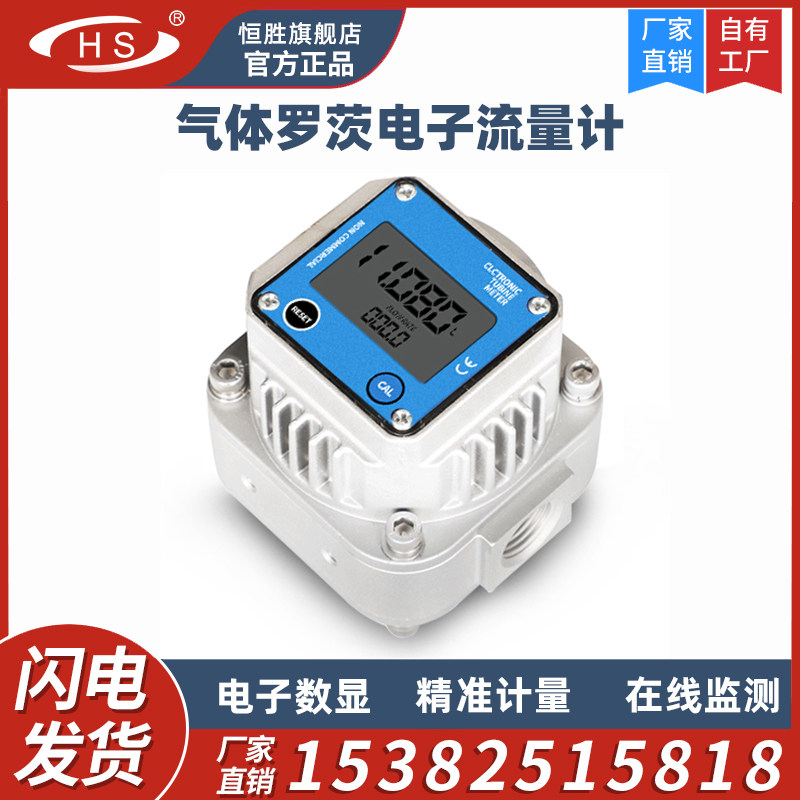 罗茨气体腰轮流量计表电子数显脉冲输出油气回收线上监测485通信