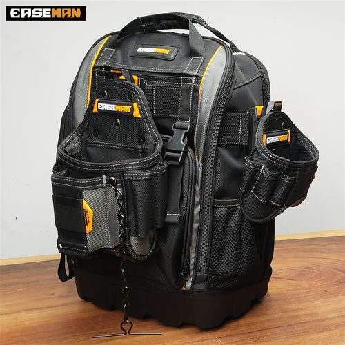 EASEMAN加厚双肩工具揹包 电工维修快挂拆扣重型耐用工具包