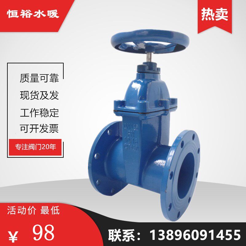 法兰闸阀Z45X-16软密封水泵给水弹性座封自来水消防水表总阀DN100