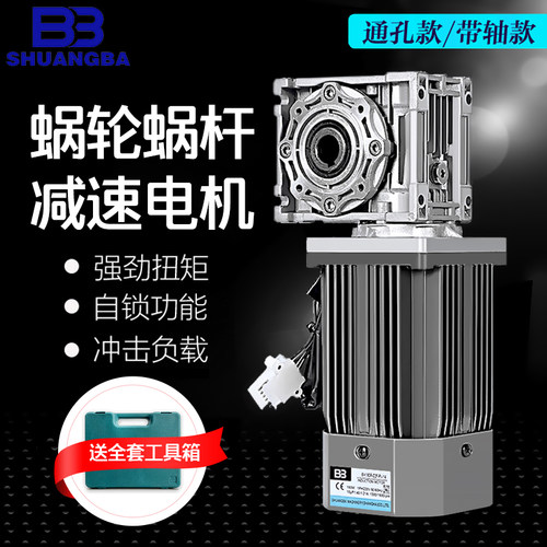 蜗轮蜗杆减速电机RV30RV40RV50RV63RV75铜芯马达转角式调速马达