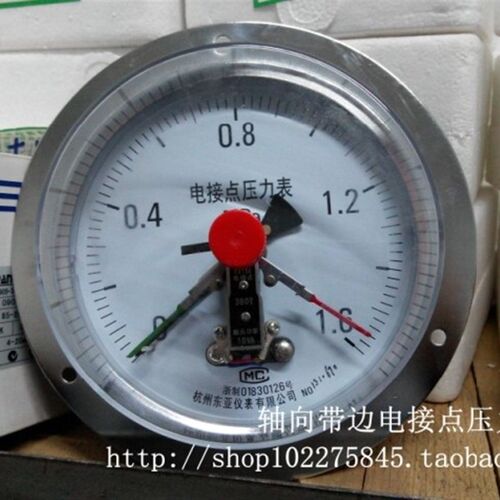 轴向带边电接点压力表YX-150ZT 40MPA 60MPA 东亚仪表东亚仪表