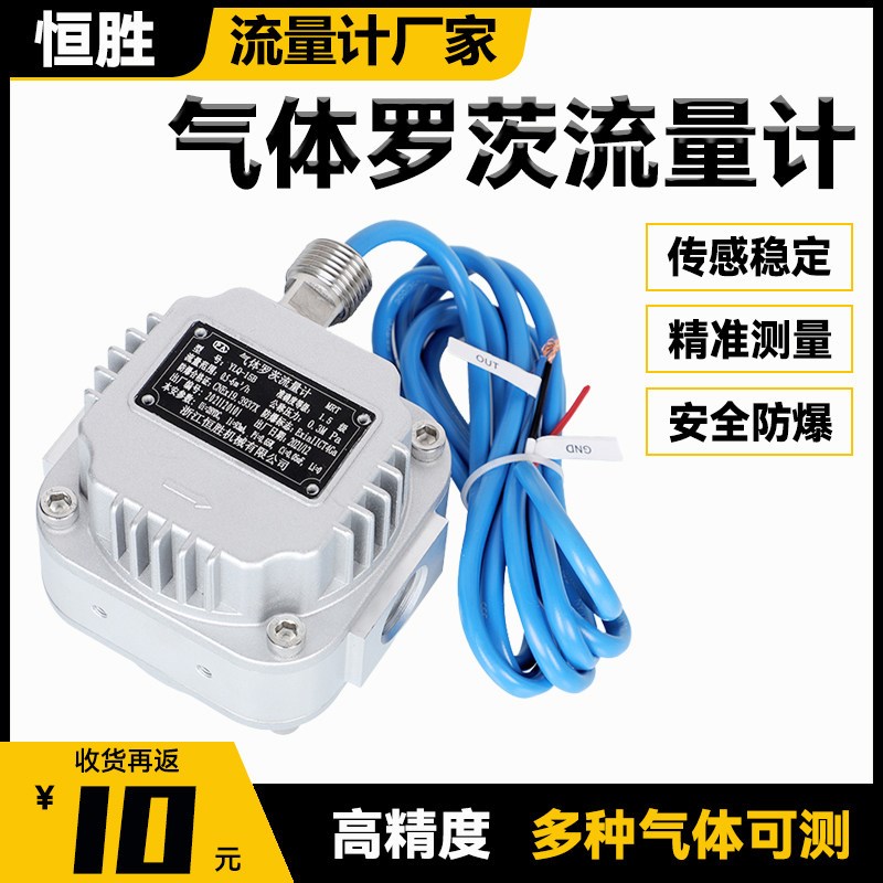罗茨气体腰轮流量计传感器二次回收在线监测485通信脉冲信号输出