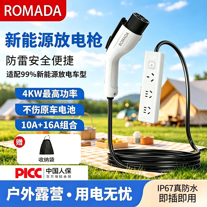 新能源户外便携放电枪4KW大功率