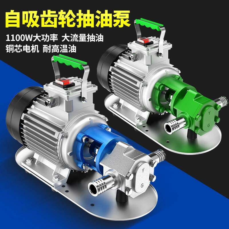 德国原装进口正品自吸不锈钢抽油泵220V380V齿轮高粘度机油柴油