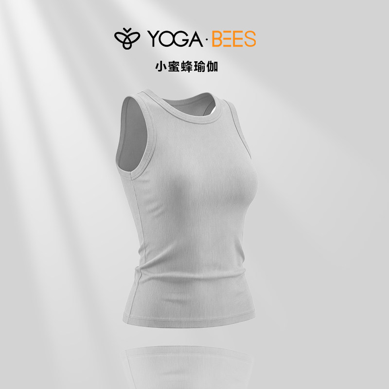 YOGABEES小蜜蜂瑜伽服运动背心女夏季外穿健身专用无袖速干吊带女