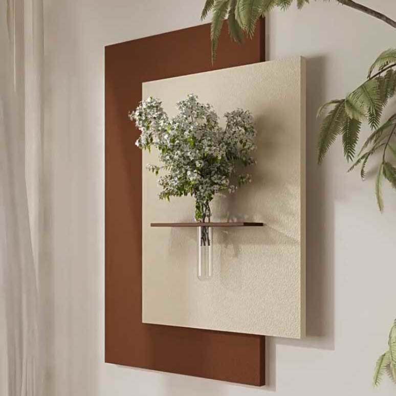 水培植物挂墙壁画立体砂岩玄关装饰画餐厅挂画立体感卧室挂画