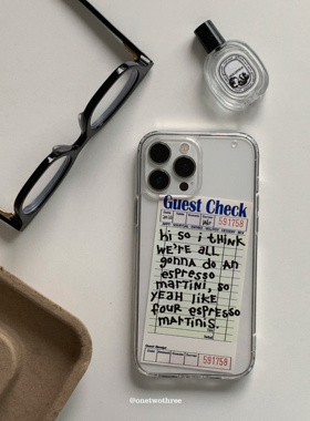 OneTwoThree适用拼贴iPhone14promax手机壳苹果13软边硬壳12透明