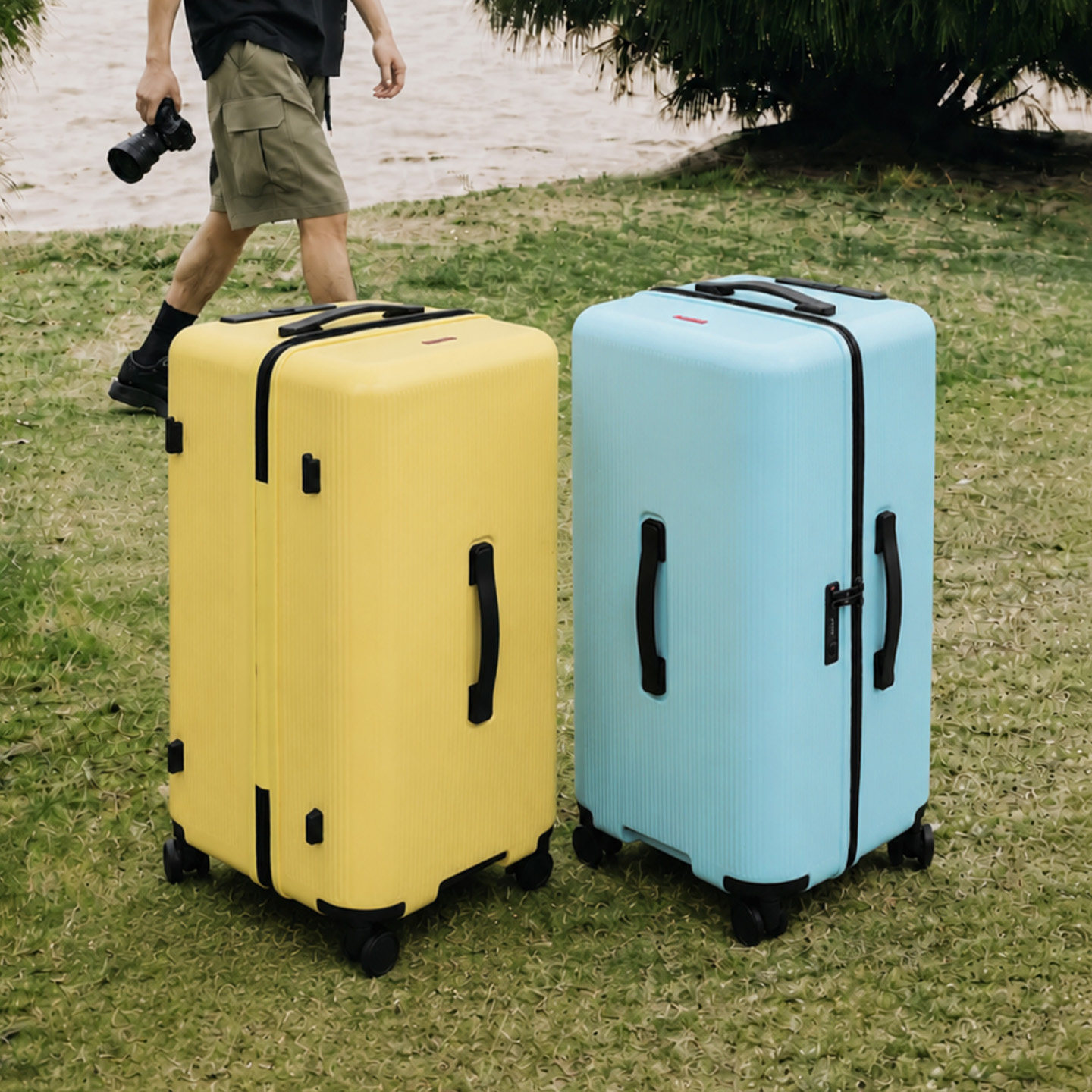 TG 凌秀联名大容量TRUNK行李箱女深仓20寸登机旅行拉杆箱26寸PC