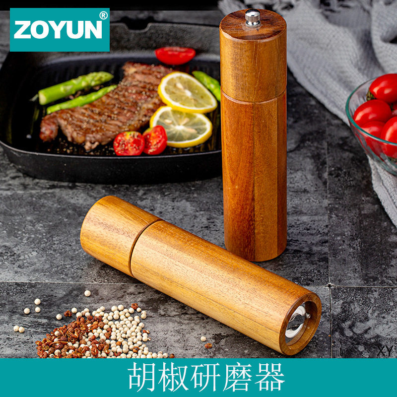 厨房黑胡椒研磨器手动胡椒粉海盐佐料瓶子花椒粒家用研磨瓶调味罐