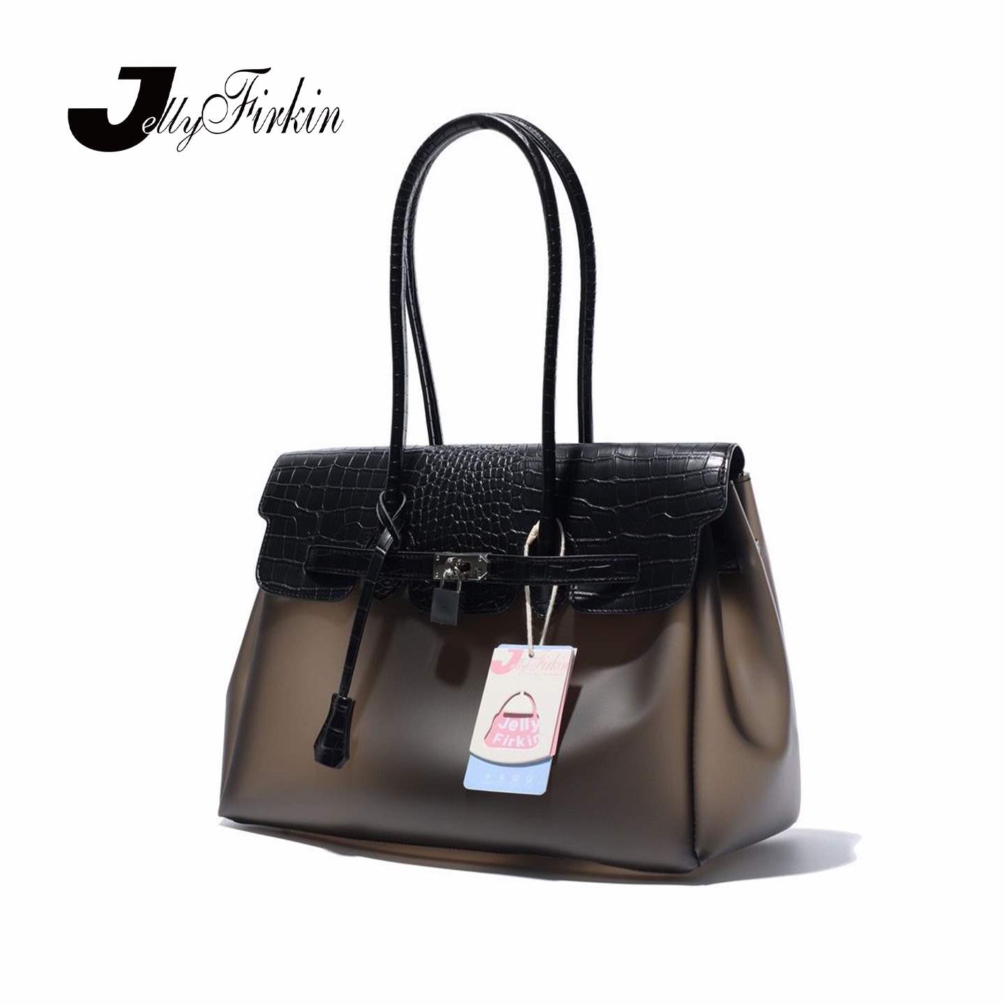 JellyFirkin黑鳄果冻腋下包