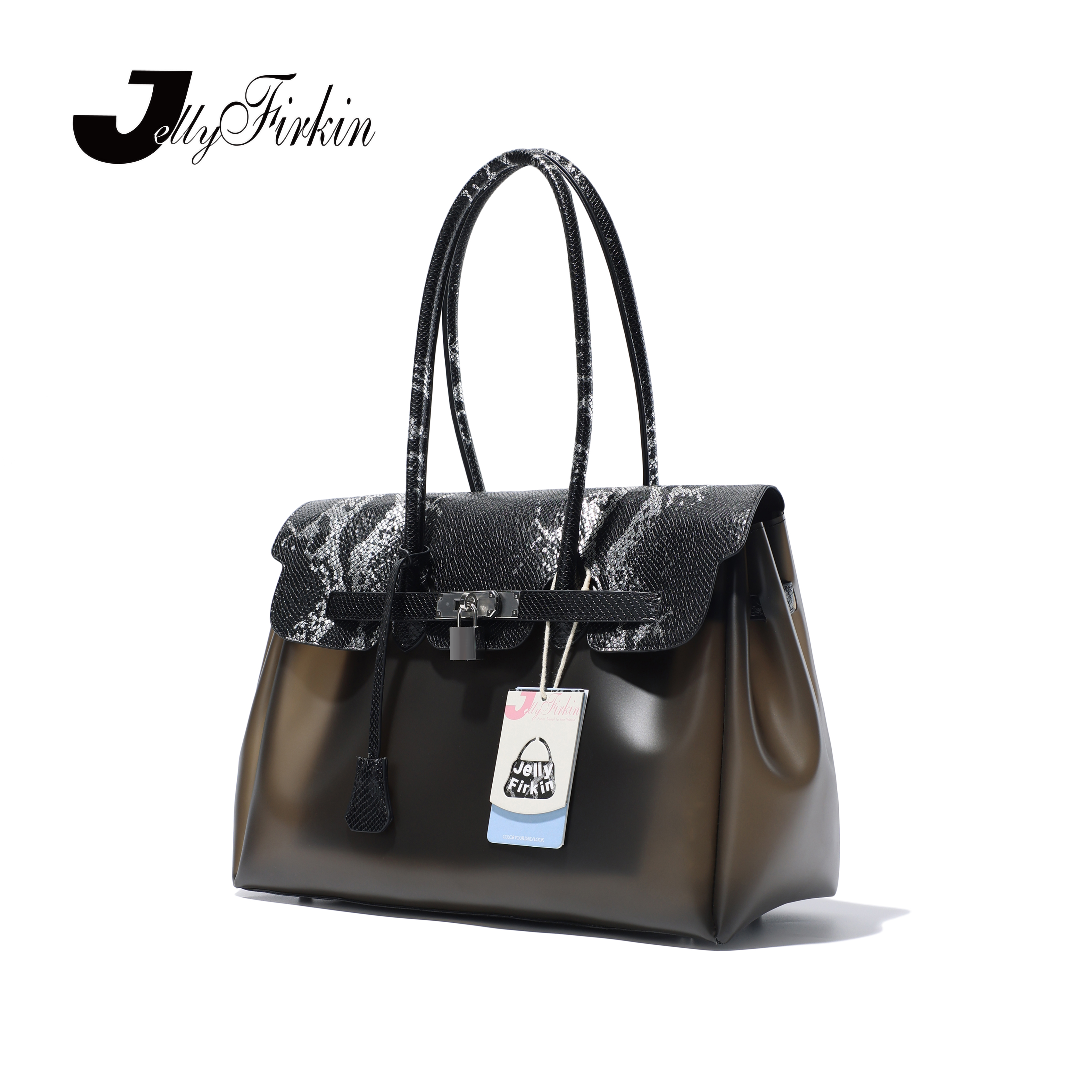 Jelly Firkin中号 Firkin Bag 超限量 黑武蛟纹 果冻包 腋下包