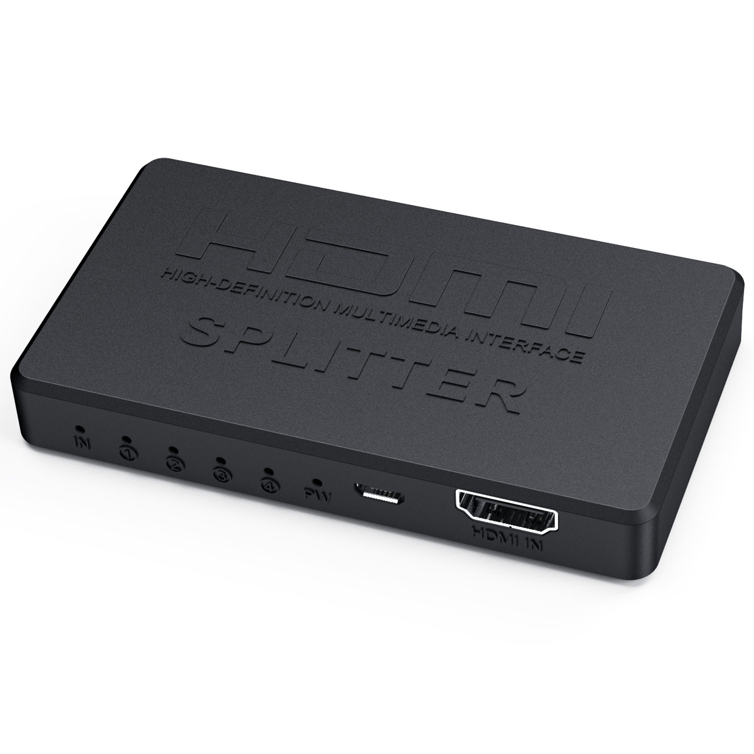 hdmi 分配器一进四出高清线1分4电视游戏机转换器4k2k切换器电脑