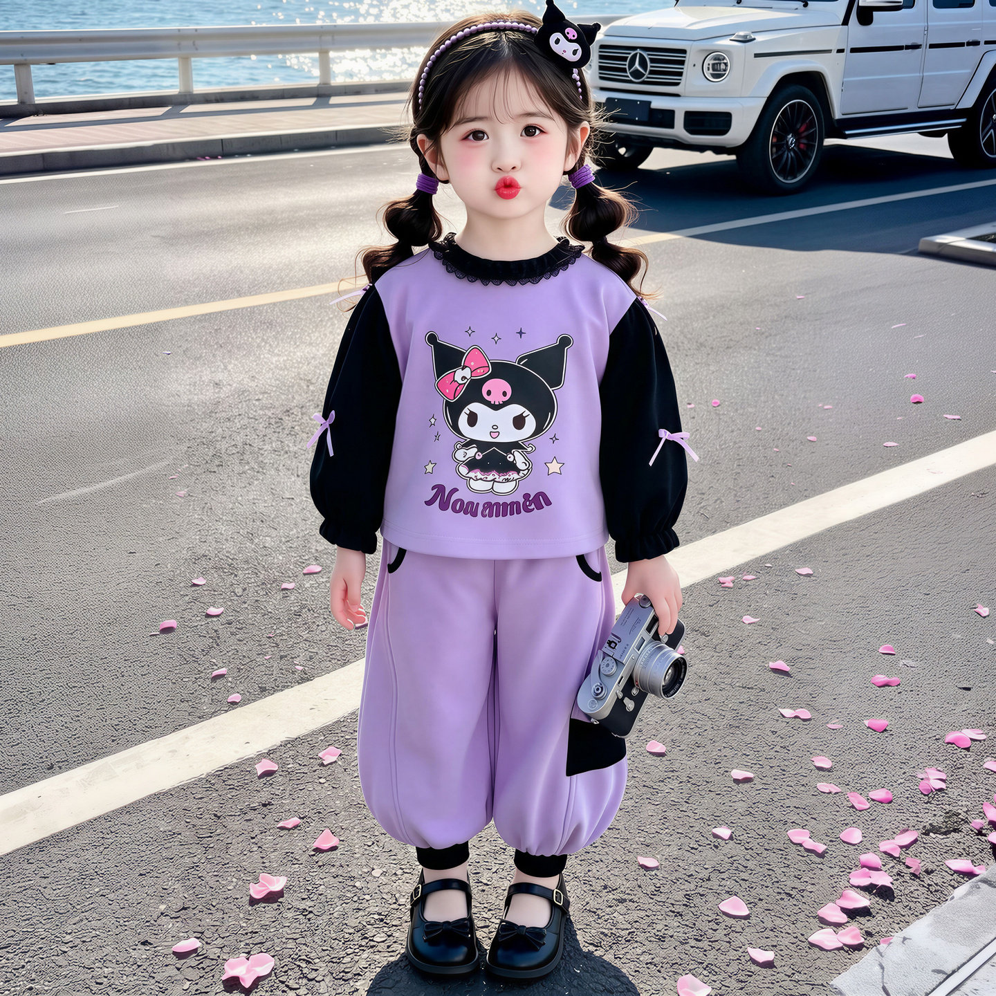 2026新款库洛米女童卫衣两件套