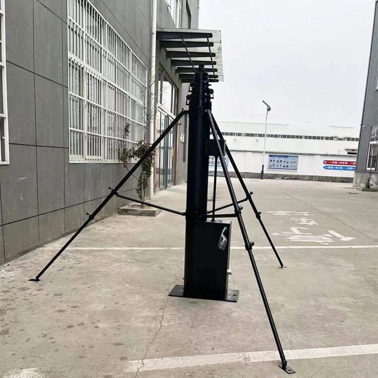 三角架拉线接地材料整套配齐电动碳纤维升降杆避雷针停车场防雷用