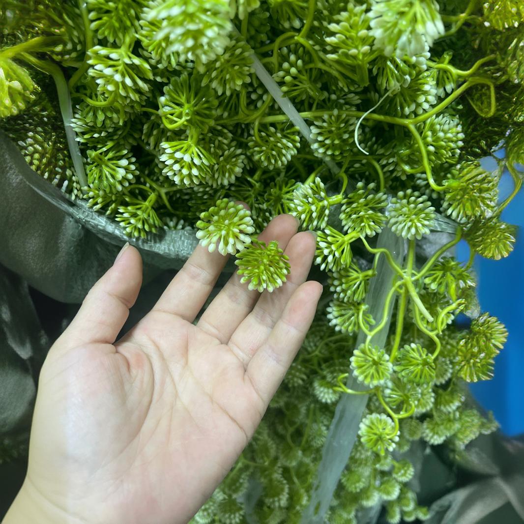 仿真水草3厘米果粒塑料花水草配件仿真植物盆景装饰材料批发