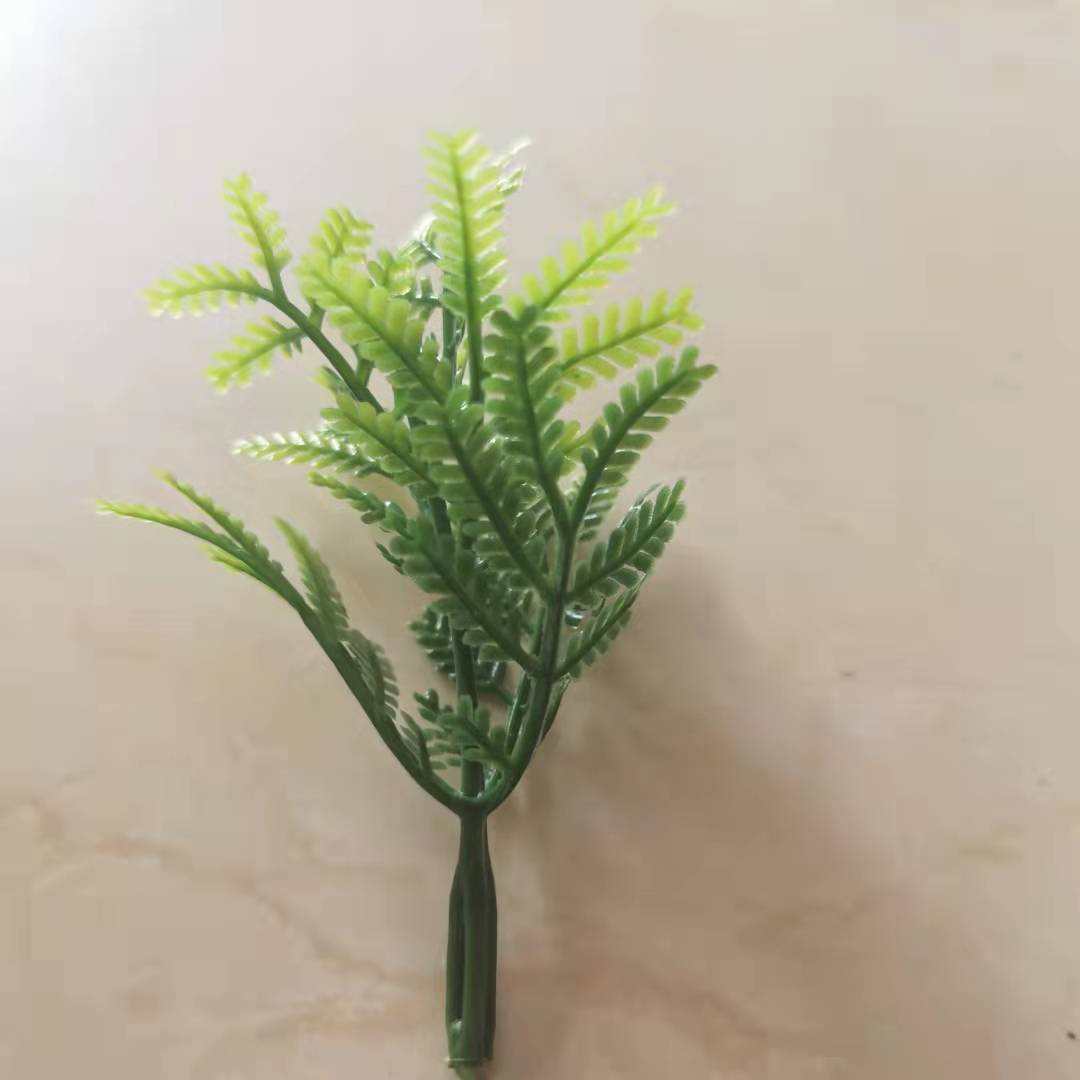 厂家现货仿真植物塑料水草盆景盆栽绿色小草塑料花仿真装饰配件