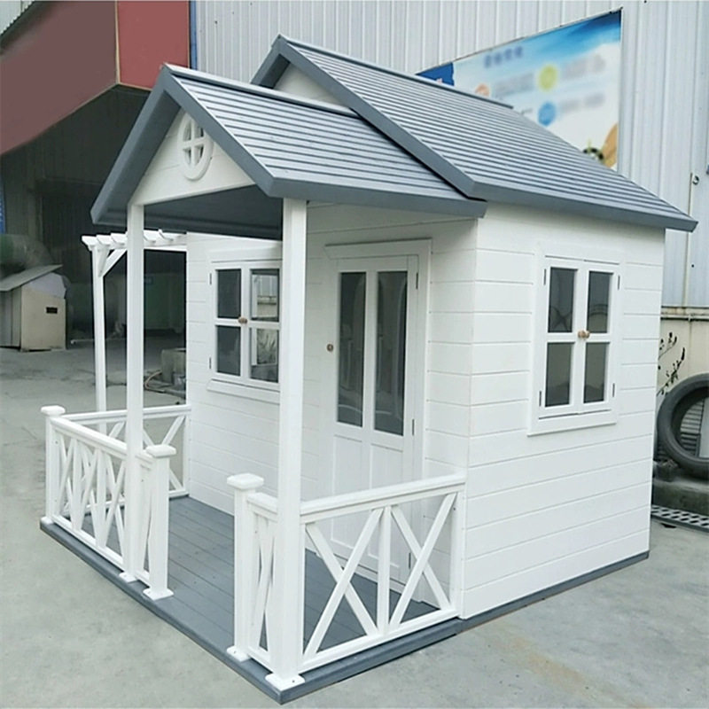 户外休闲小木屋儿童游戏房幼儿园组装树屋木房互动防腐木移动木屋